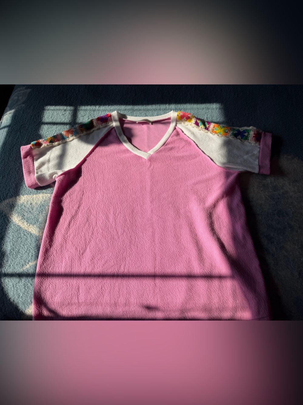 Lovely Melody Women’s 2XL Casual Pink Top